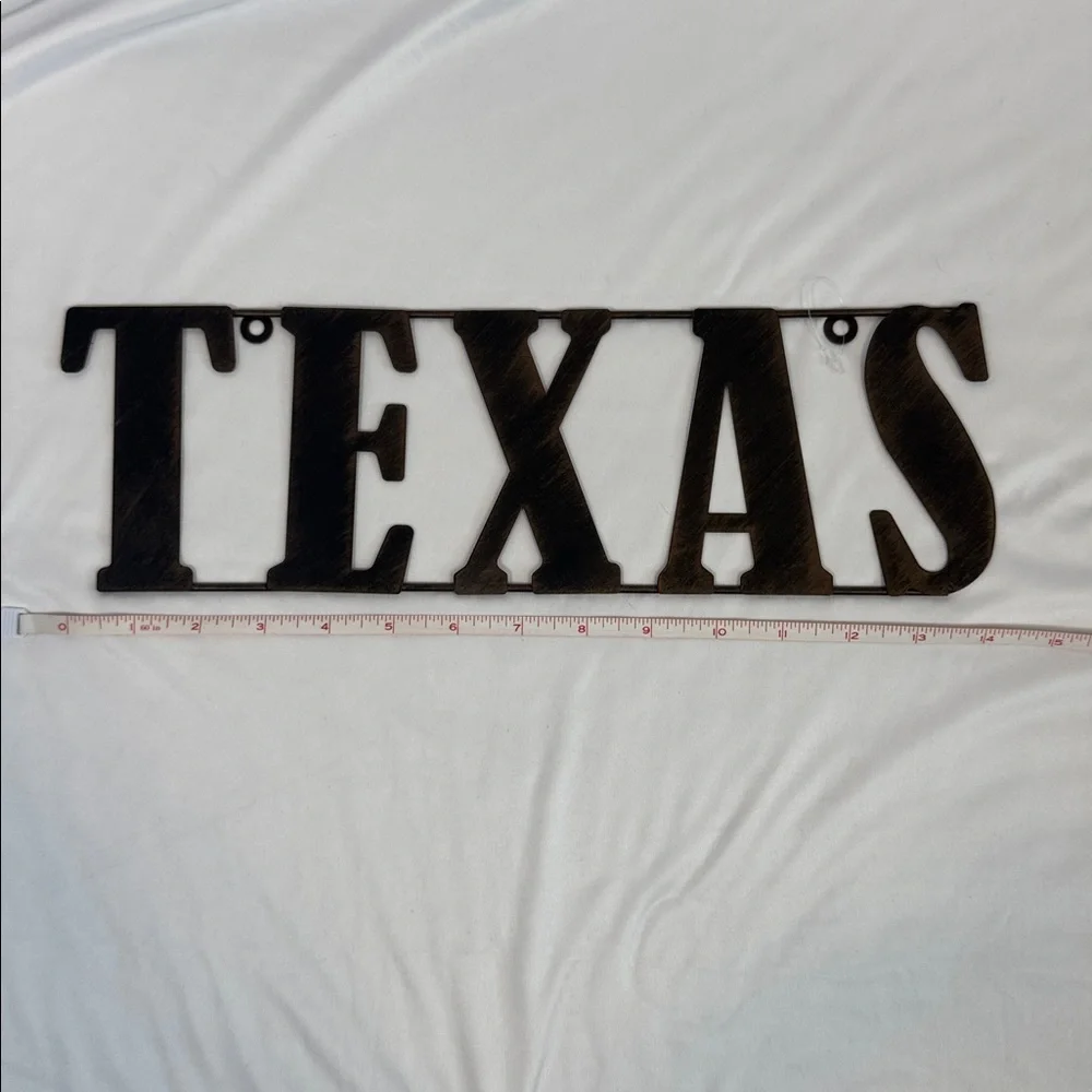 Rustic Brown Texas Wall Sign - NWOT